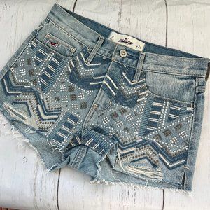 Hollister Distressed Sequen Shorts Size 0 / W24"